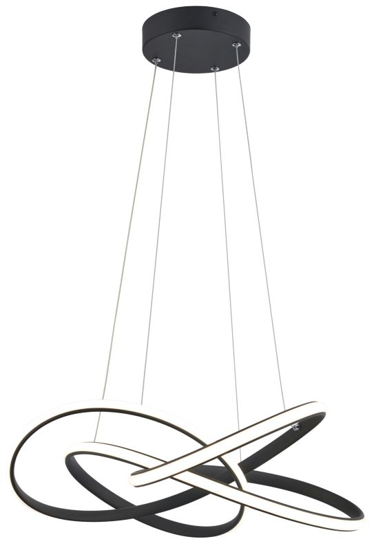 Lampa wisząca ElaRya 3600 lm 4000 K ze ściemniaczem czarna