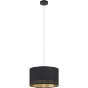 Lampa wisząca Esteperra 1 x E27 czarna