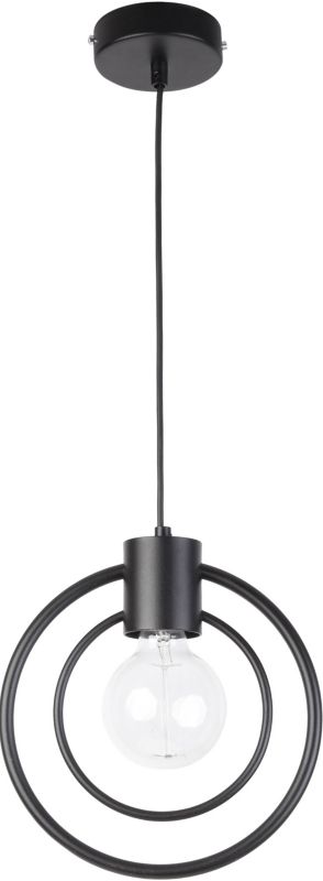 Lampa wisząca Fredo koło 1 x 60 W E27 czarna