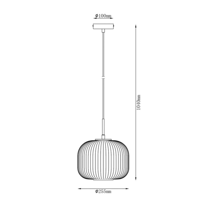 Lampa wisząca Gavino 1 x E27 amber