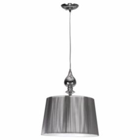 Lampa wisząca Gillenia 1 x 60 W E27 srebrna