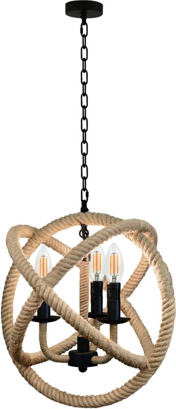 Lampa wisząca Globo Rope 3 x 40 W E14