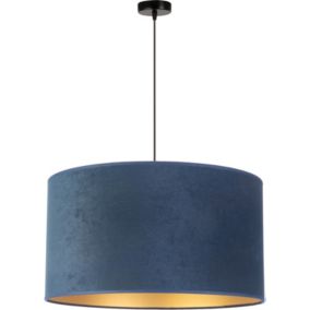 Lampa wisząca Goldie 1 x E27 granatowa