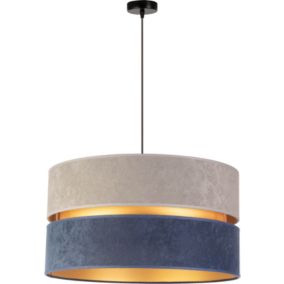 Lampa wisząca Goldie Duo 1 x E27 granatowa