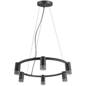 Lampa wisząca Goldlux Roma 6 X GU10 czarna