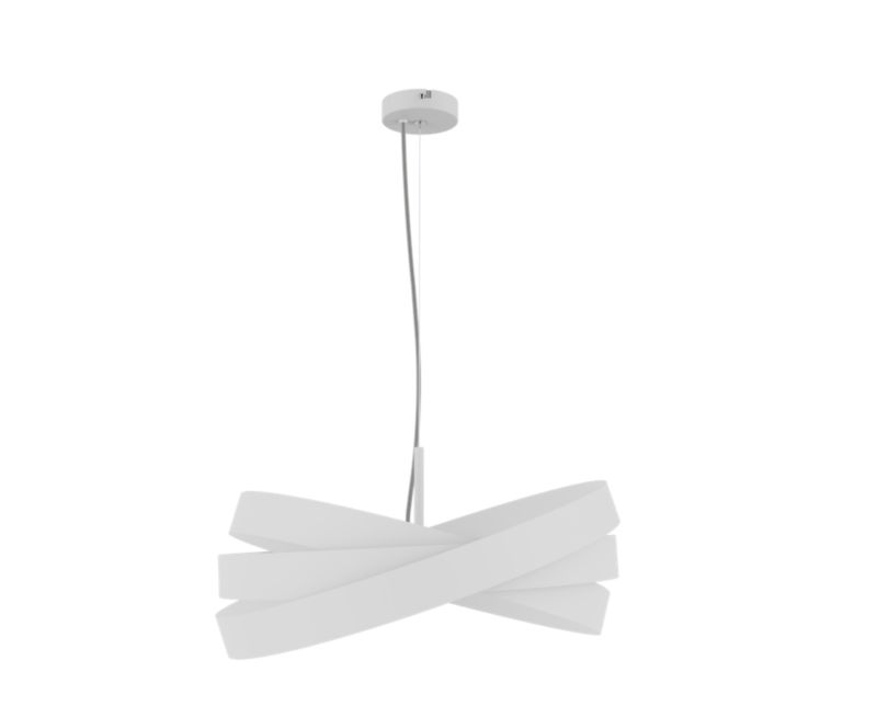 Lampa wisząca GoodHome Agiou 1-punktowa E27 biały mat