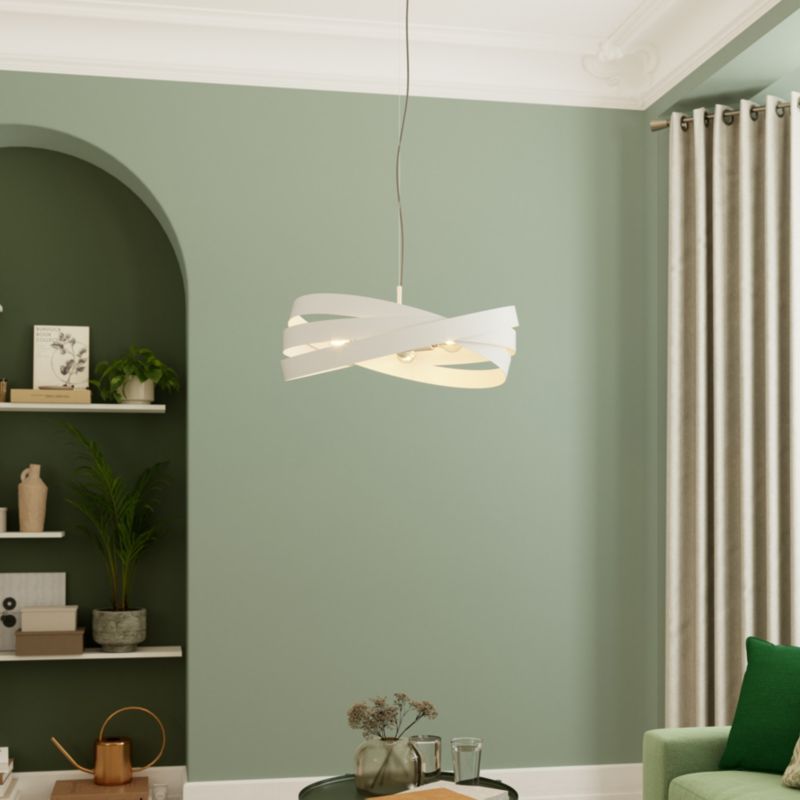 Lampa wisząca GoodHome Agiou 3-punktowa E27 biały mat