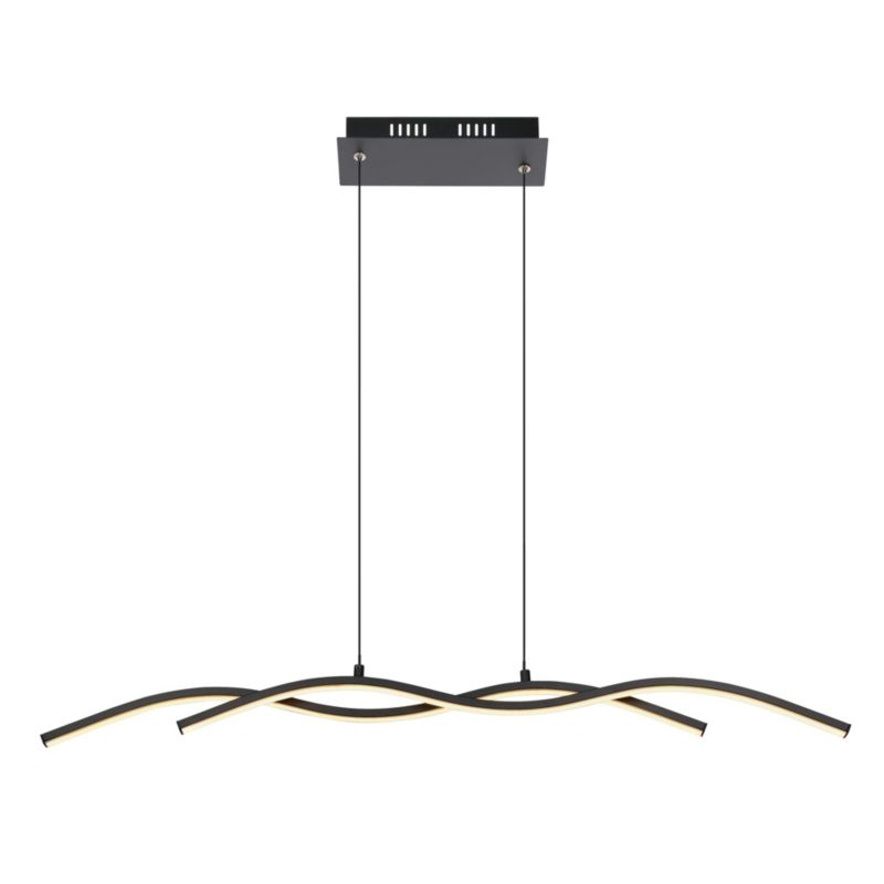 Lampa wisząca GoodHome Alani 1850 lm czarna DIM