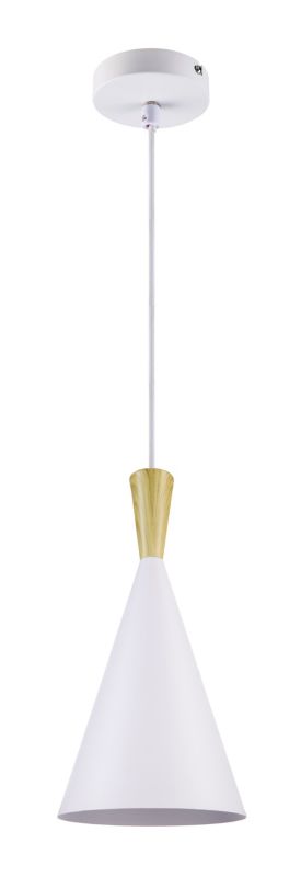 Lampa wisząca GoodHome Arraqis 1-punktowa E27 19 cm biała