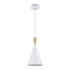 Lampa wisząca GoodHome Arraqis 1-punktowa E27 19 cm biała