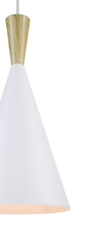 Lampa wisząca GoodHome Arraqis 1-punktowa E27 19 cm biała