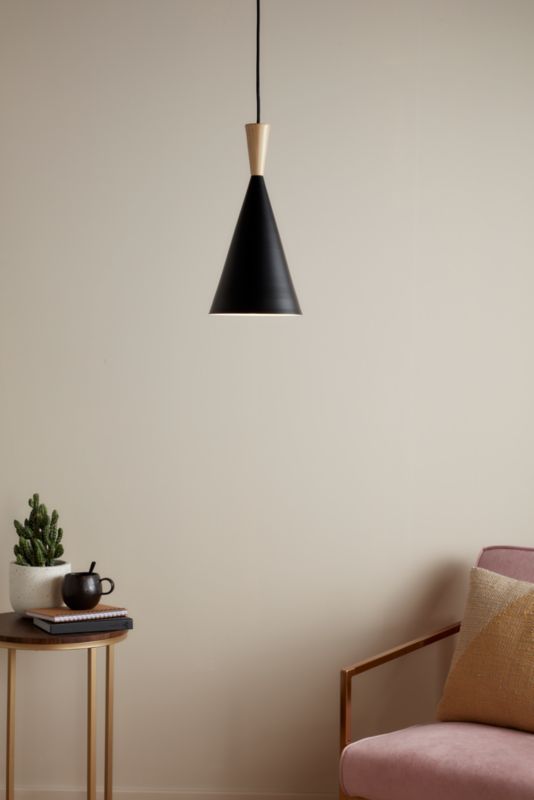 Lampa wisząca GoodHome Arraqis 1-punktowa E27 19 cm czarna