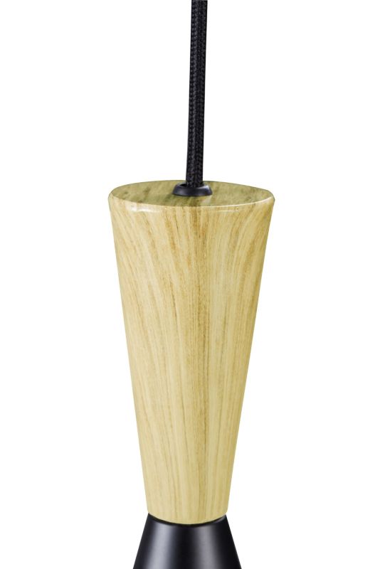 Lampa wisząca GoodHome Arraqis 1-punktowa E27 19 cm czarna