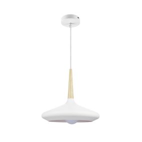 Lampa wisząca GoodHome Arraqis 1-punktowa E27 36 cm biała