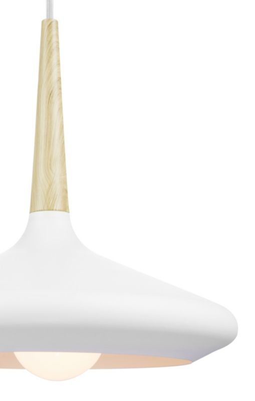 Lampa wisząca GoodHome Arraqis 1-punktowa E27 36 cm biała
