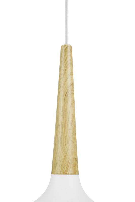 Lampa wisząca GoodHome Arraqis 1-punktowa E27 36 cm biała