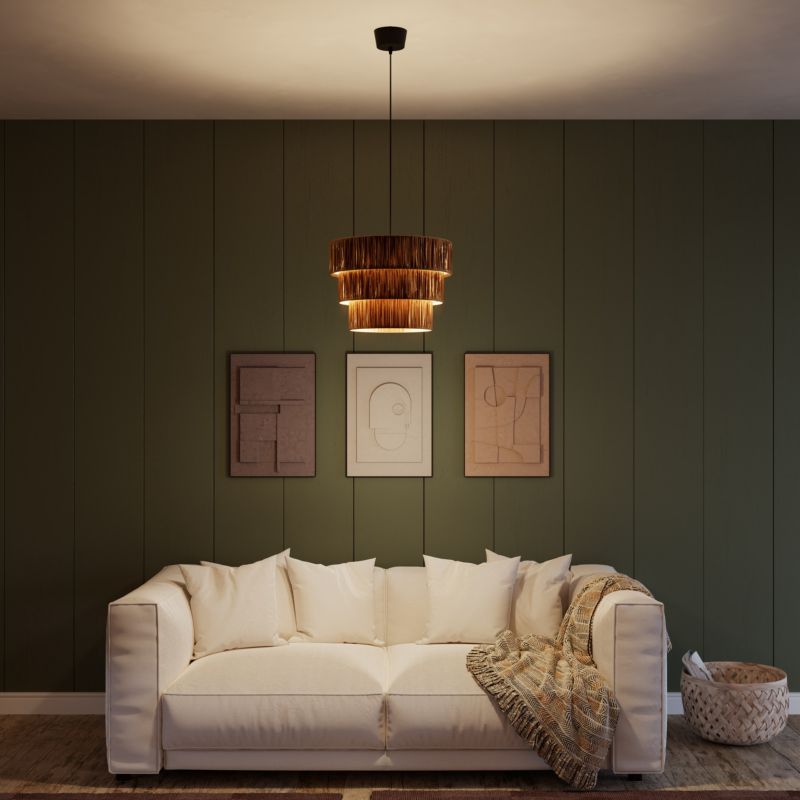 Lampa wisząca GoodHome Bellflower 1 x E27 ciemny brąz