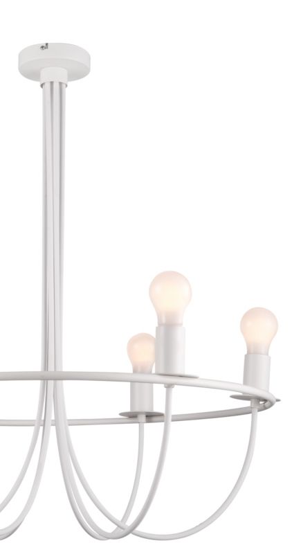 Lampa wisząca GoodHome Biham 6-punktowa E27 biała