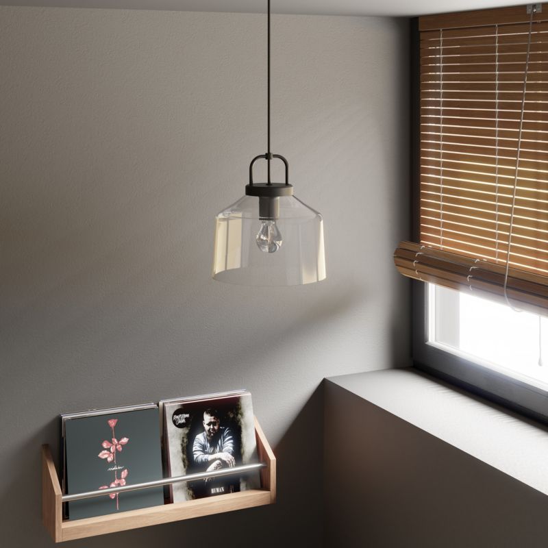 Lampa wisząca GoodHome Boronia 1 x E27 szklana 24 cm