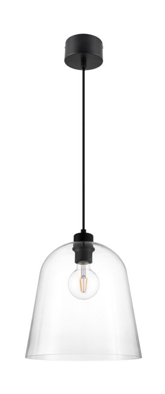 Lampa wisząca GoodHome Calume 1-punktowa E27 28 cm transparentna