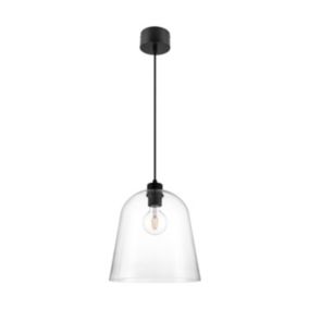 Lampa wisząca GoodHome Calume 1-punktowa E27 28 cm transparentna