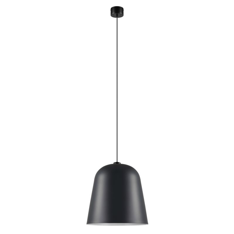 Lampa wisząca GoodHome Calume 1-punktowa E27 38 cm czarna matowa