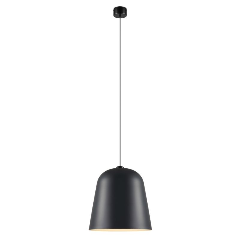 Lampa wisząca GoodHome Calume 1-punktowa E27 38 cm czarna matowa