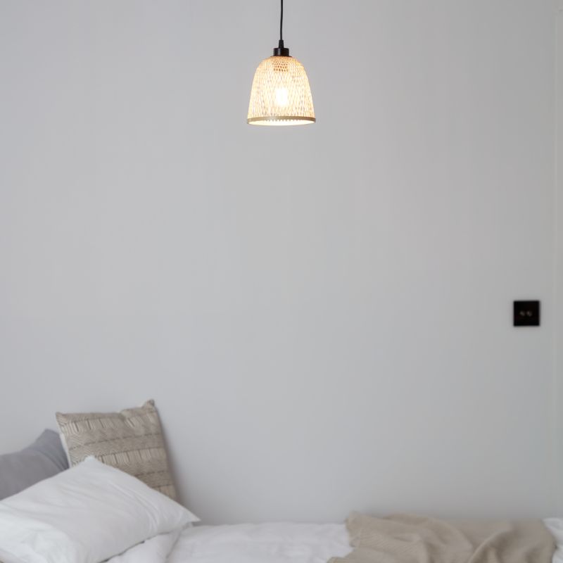 Lampa wisząca GoodHome Calume 1 x 60 W E27 18 cm bambus