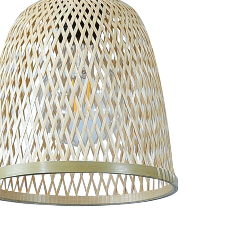 Lampa wisząca GoodHome Calume 1 x 60 W E27 18 cm bambus