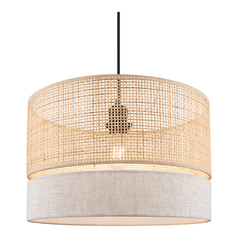 Lampa wisząca GoodHome Conebill 1 X E27 38 cm rattan/lina