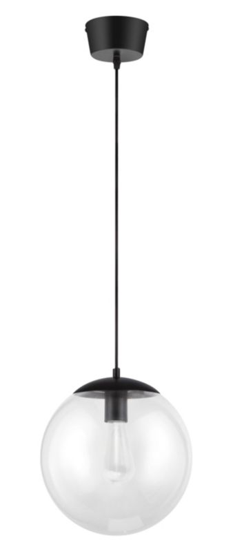 Lampa wisząca GoodHome Dacite 1-punktowa E27 czarna