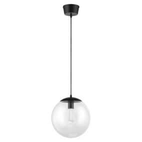 Lampa wisząca GoodHome Dacite 1-punktowa E27 czarna