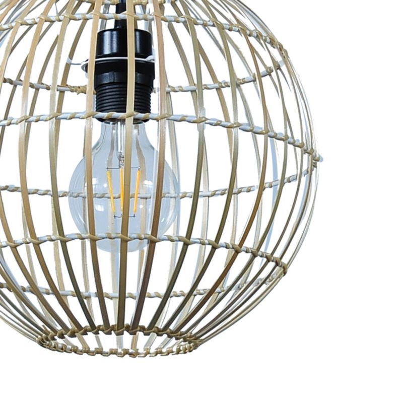 Lampa wisząca GoodHome Dacite 1 x 40 W E27 28 cm jasny bambus