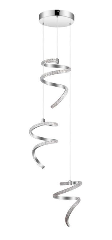 ABSOLUTE ALMIGHTY 7枚セット Lampa wisząca LED GoodHome Ipsoot 600 lm 4000 K chrom