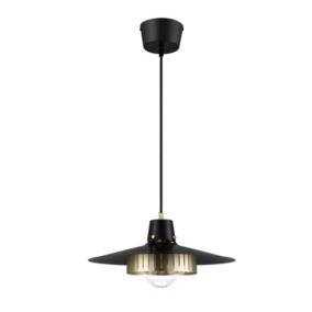 Lampa wisząca GoodHome Delagoa 1-punktowa E27 czarna