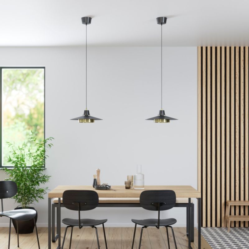 Lampa wisząca GoodHome Delagoa 1-punktowa E27 czarna