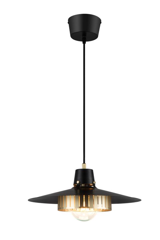 Lampa wisząca GoodHome Delagoa 1-punktowa E27 czarna