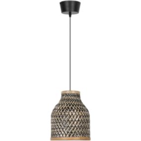 Lampa wisząca GoodHome Dewsbury 1-punktowa E27 bambus