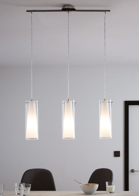 Lampa wisząca GoodHome Dimonika 3-punktowa E27 chrom
