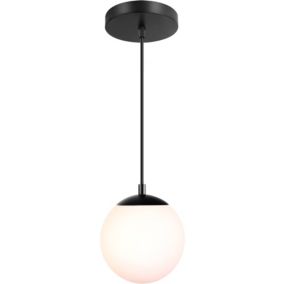 Lampa wisząca GoodHome Dorres E14 IP44 czarny matowy