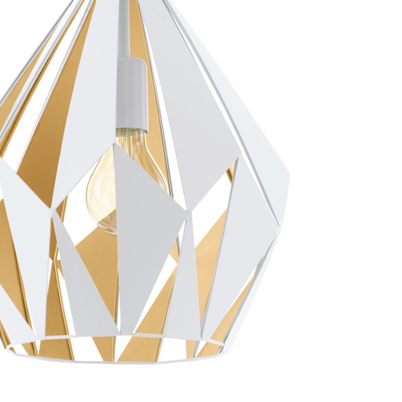 Lampa wisząca GoodHome Eradu 1-punktowa E27 biała