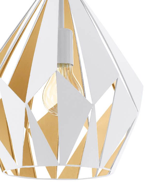 Lampa wisząca GoodHome Eradu 1-punktowa E27 biała
