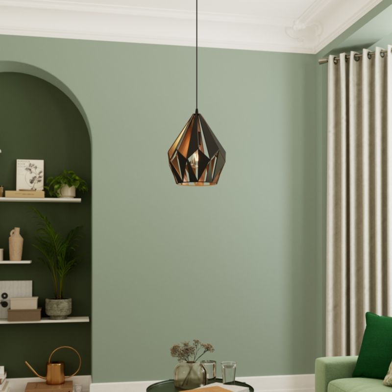 Lampa wisząca GoodHome Eradu 1-punktowa E27 czarna