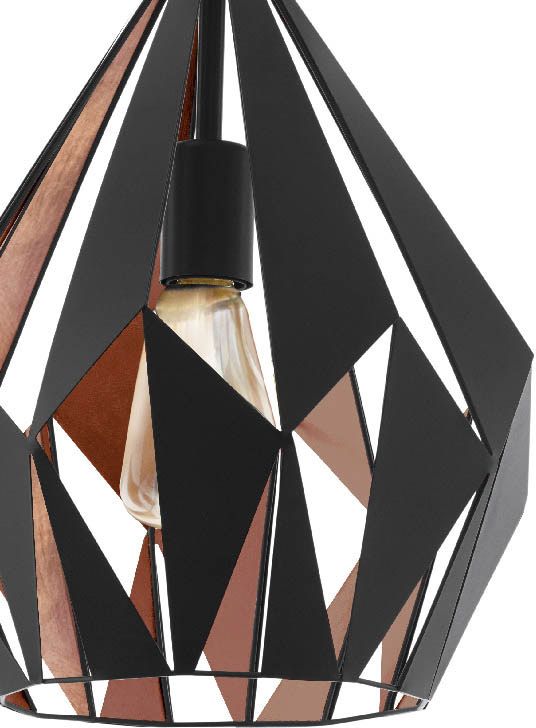 Lampa wisząca GoodHome Eradu 1-punktowa E27 czarna