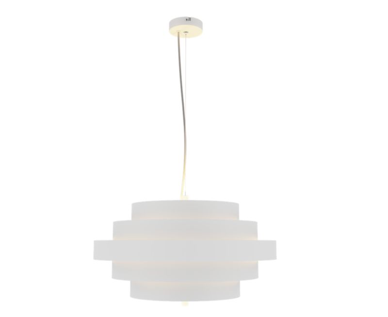 Lampa wisząca GoodHome Euboea 1-punktowa E27 biały mat