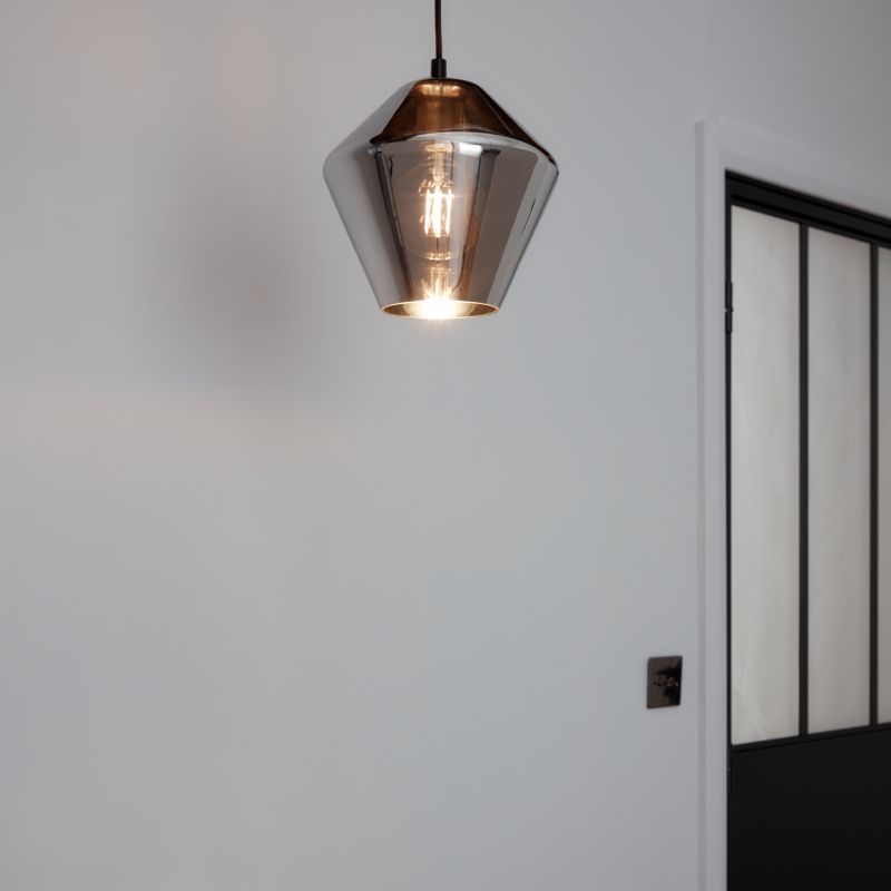 Lampa wisząca GoodHome Flachee 1-punktowa E27 chrom