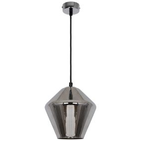 Lampa wisząca GoodHome Flachee 1-punktowa E27 chrom