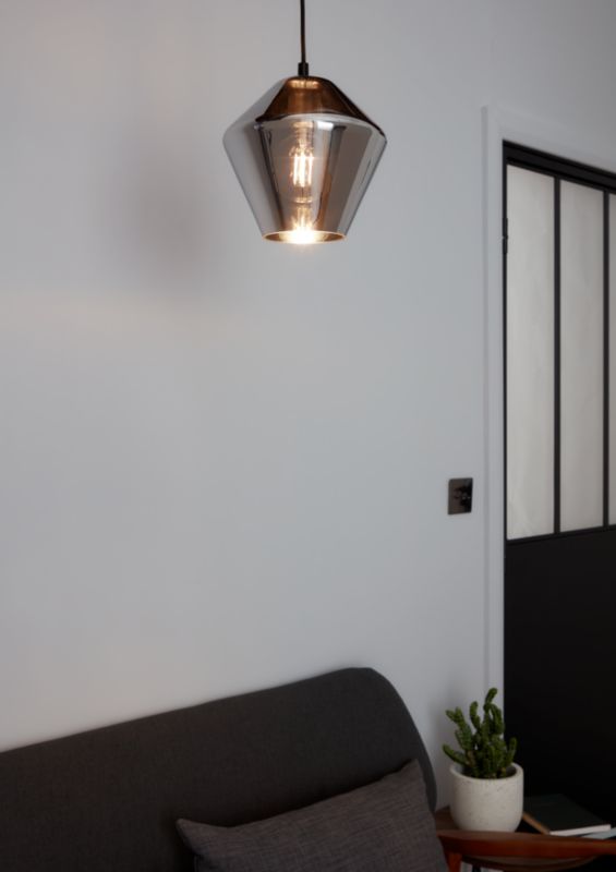 Lampa wisząca GoodHome Flachee 1-punktowa E27 chrom