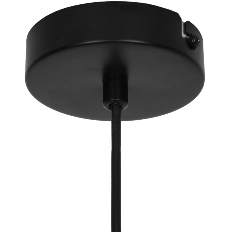 Lampa wisząca GoodHome Gabon 1-punktowa E27 czarny mat