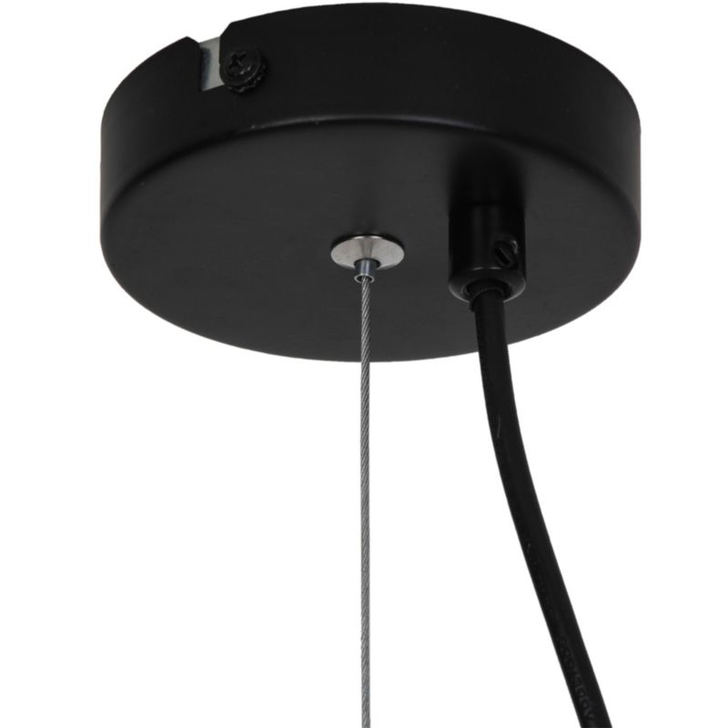 Lampa wisząca GoodHome Gabon 3-punktowa E27 czarny mat
